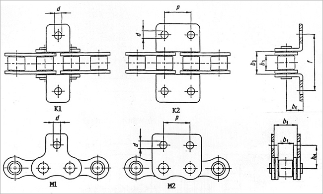 短節距輸送滾子鏈